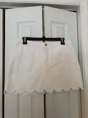 White Scalloped Women’s Skirt- Lilly Pulitzer
